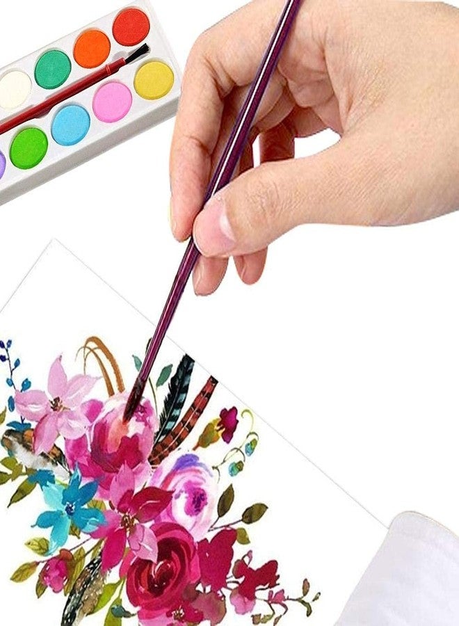 KIVYA Return Gifts for Kids Birthday Party | Watercolor Tray Coloring Kit for Painting with Artist Paint Brush for Children School Supplies/Party Favors and Gifts for Girls/Boys - Pack of 6, white - Image 3